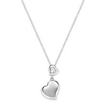 Collana Cuori Gemelli con Zircone