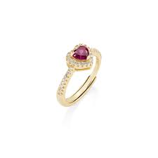 Anello Dolce Cuore Rubino Regolabile