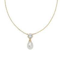 Collana Punto Luce e Perla Dorata