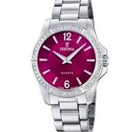 OROLOGIO DONNA CON PIETRE E QUADRANTE VIOLA