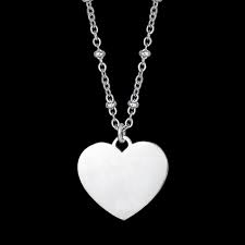 COLLANA DONNA PERSONALIZZATA IN ACCIAIO CON CUORE