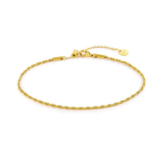 Cavigliera catena a corda ( BASE GIALLA )