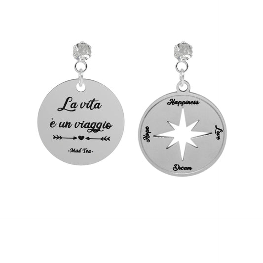 Orecchini “La vita è un viaggio”