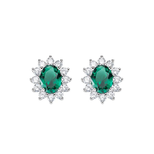 Orecchini Royal Lady Zircone Verde