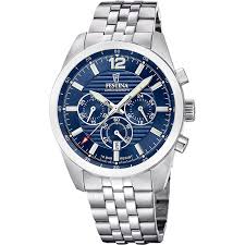OROLOGIO UOMO ACCIAIO QUADRANTE BLU