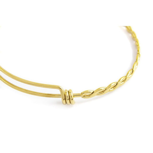 Bracciale rigido sole pendente con perla