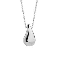 COLLANA DONNA IN ACCIAIO CON GOCCIA
