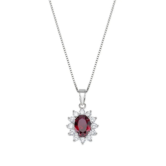 Collana Royal Lady Zircone Rubino