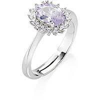 Anello Mini Royal Lady con Zircone Lillà