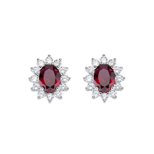 Orecchini Royal Lady Zircone Rubino