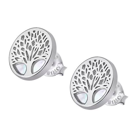 ORECCHINI LOTUS SILVER TREE OF LIFE