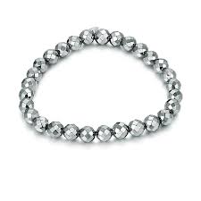 BRACCIALE EMATITE ELASTICO SFACCETTATO