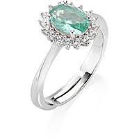 Anello Mini Royal Lady con Zircone Verde Acqua