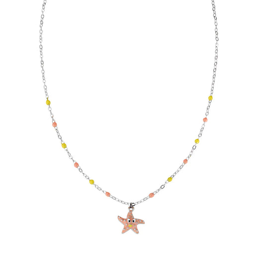 Collana Junior con Stella Marina in Argento e Smalto