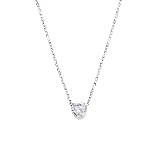 Collana Amore con Solitario a Cuore
