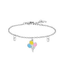 BRACCIALE BAMBINA IN ACCIAIO CON PALLONCINI