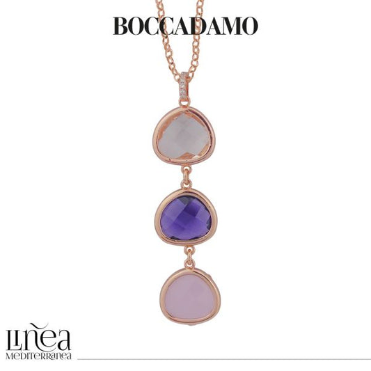 Collana con pendente di cristalli