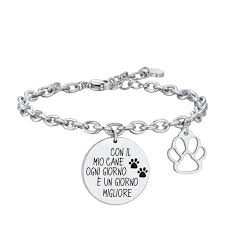 BRACCIALE DONNA IN ACCIAIO CANE