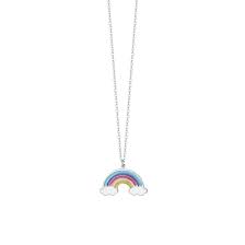 COLLANA BAMBINA IN ACCIAIO CON ARCOBALENO