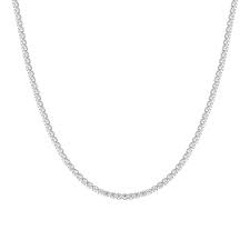 COLLANA TENNIS DONNA IN ACCIAIO CON ZIRCONI BIANCHI