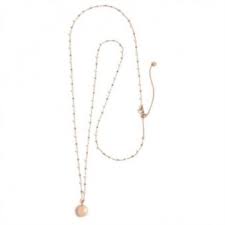 Collana chiama angeli con perle e sfere ROSA