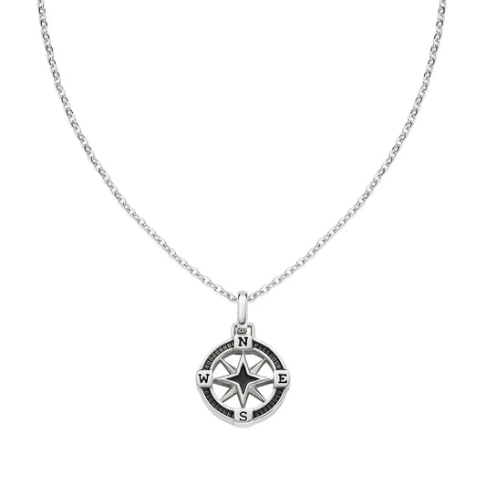 Collana Rosa dei Venti in Acciaio e Smalto