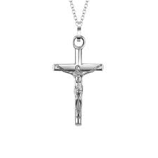 COLLANA UOMO IN ACCIAIO CON CROCIFISSO