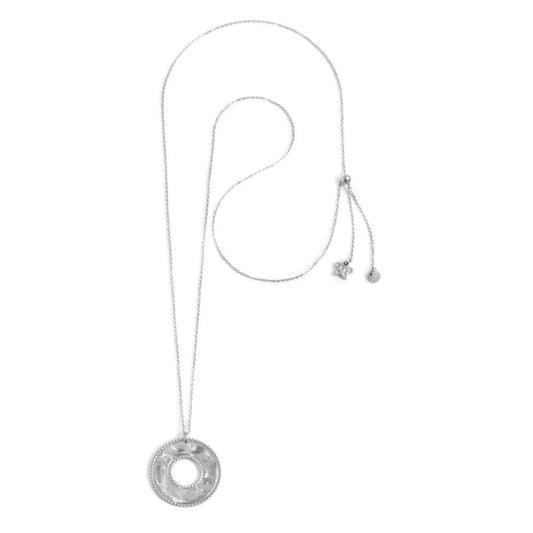 Collana pendente martellato ( BASE BIANCA )