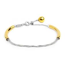 Bracciale catena multifilo BICOLORE