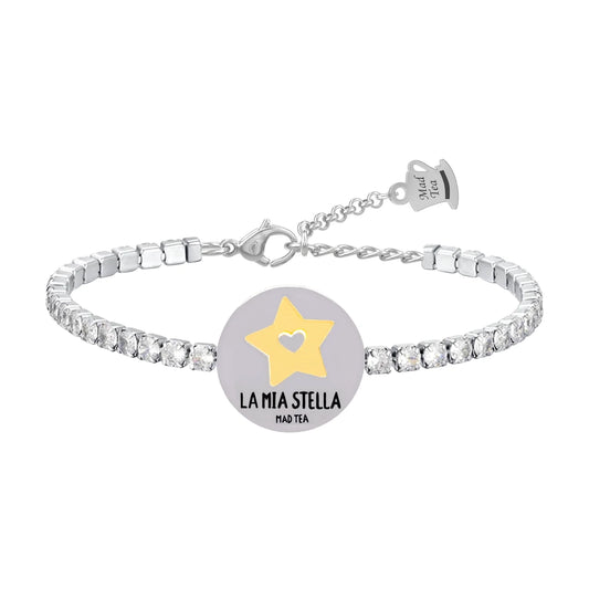 Bracciale tennis monetina “La mia stella fortunata”