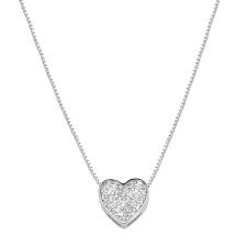 Collana Cuore Luminoso Pavé