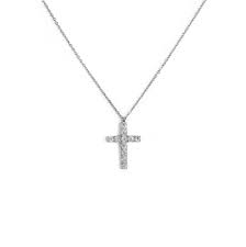 collana croce con sw base BIANCA