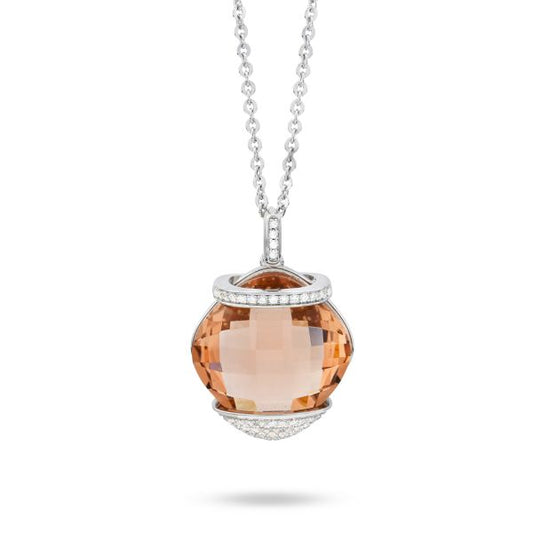 COLLANA FUME' CON PIETRA E ZIRCONI