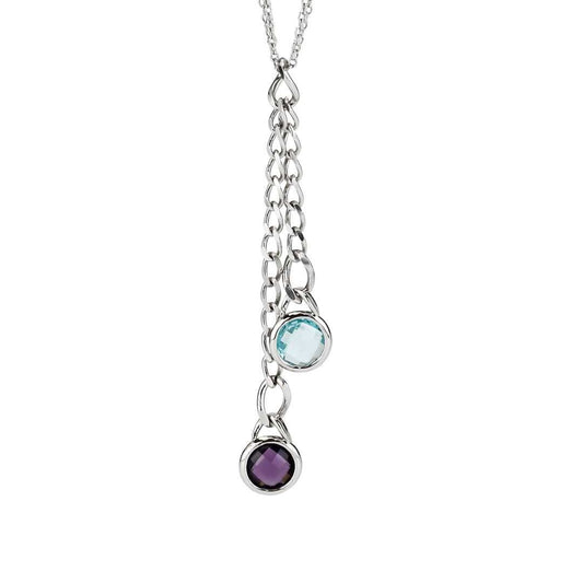 Collana bronzo con pendente a doppio ciondolo