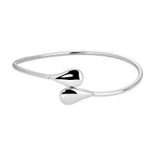 BRACCIALE DONNA IN ACCIAIO CON GOCCE RIGIDE