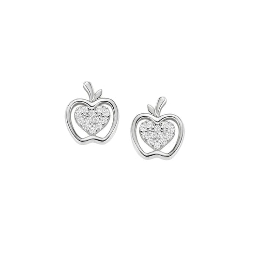 Orecchini con Mela e Cuore