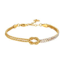 BRACCIALE NODO-LEGAMI GOLD BIANCO