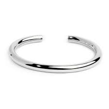Bracciale rigido tubolare diametro 0,6cm BIANCO