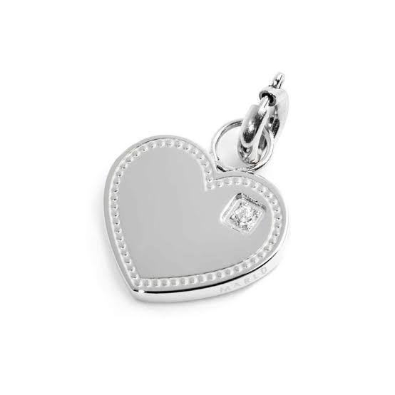 CIONDOLO CUORE CON ZIRCONE ( BIANCO -GIALLO -ROSE )