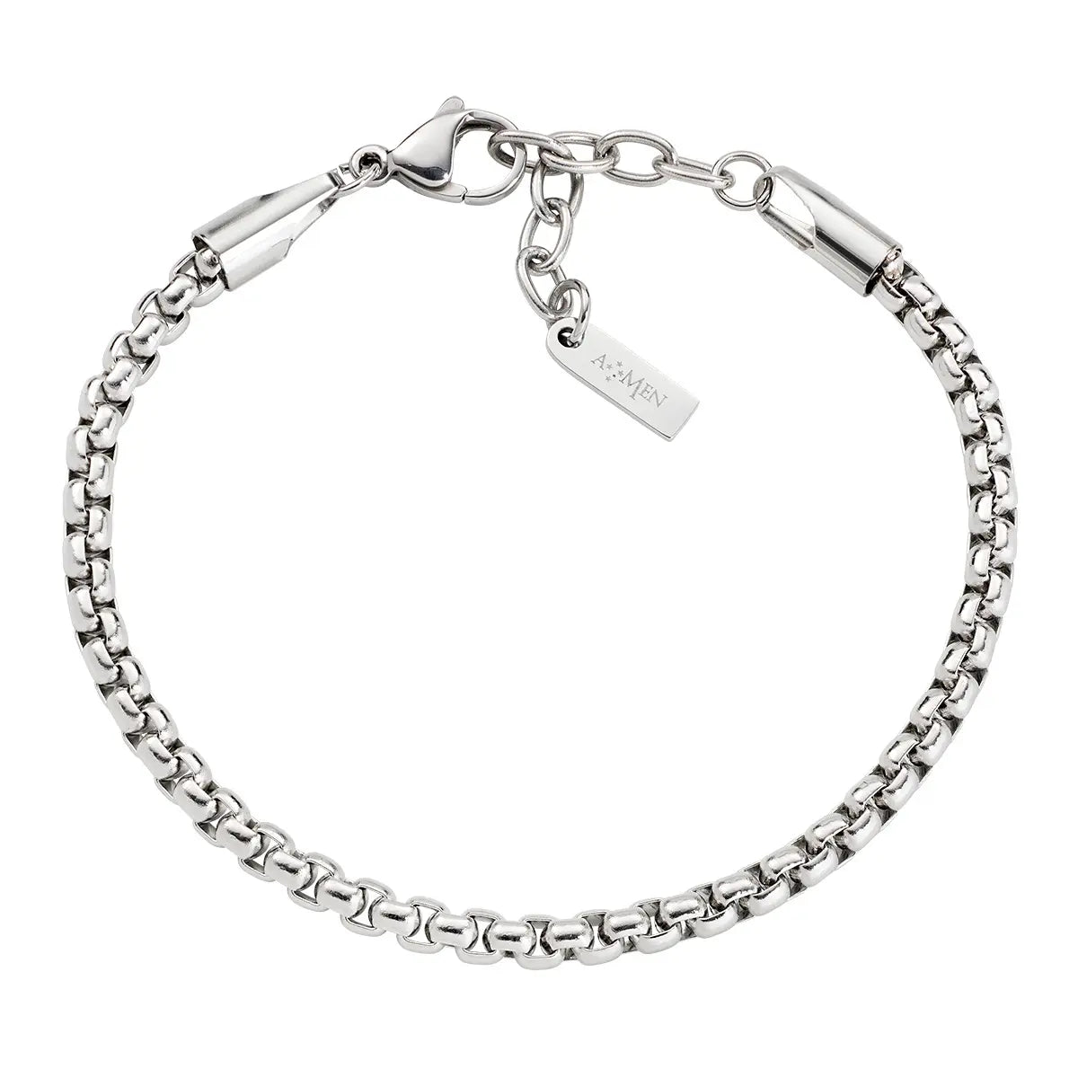 Bracciale Catena Box in Acciaio