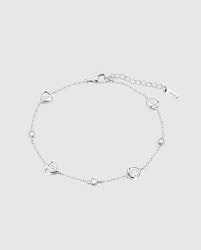 BRACCIALE CUORI CON CRISTALLI BIANCHI
