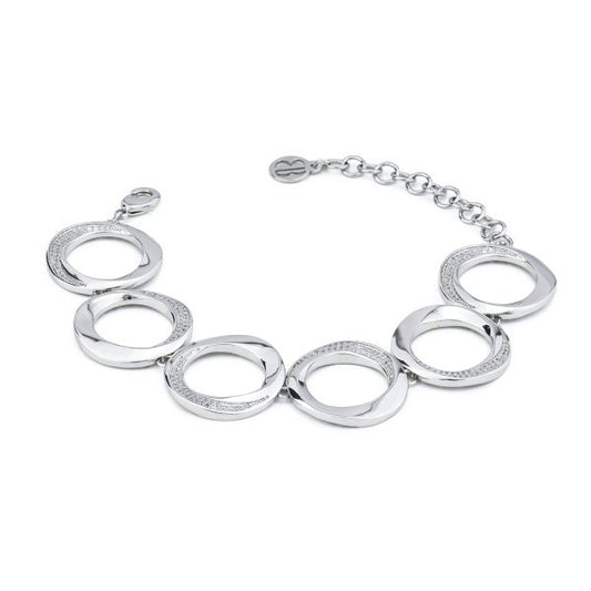 Bracciale a moduli con pavé di zirconi