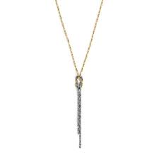 COLLANA NODO PENDENTE BICOLORE