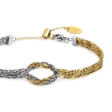 BRACCIALE NODO BICOLORE