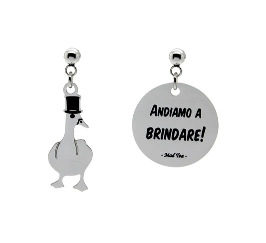 Orecchini “Andiamo a brindare”