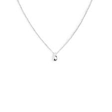 Collana con centrale a forma di goccia BIANCA