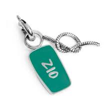 Charm zio e nodo BIANCO