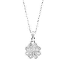 COLLANA TRIFOGLIO LOTUS SILVER