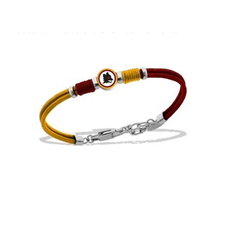 BRACCIALE CUOIO ROMA CON INSERTO CENTRALE
