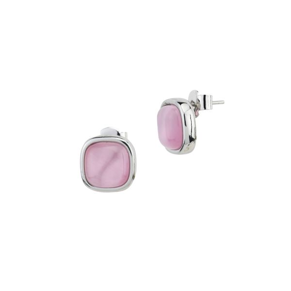 ORECCHINI CON CRISTALLI ROSA